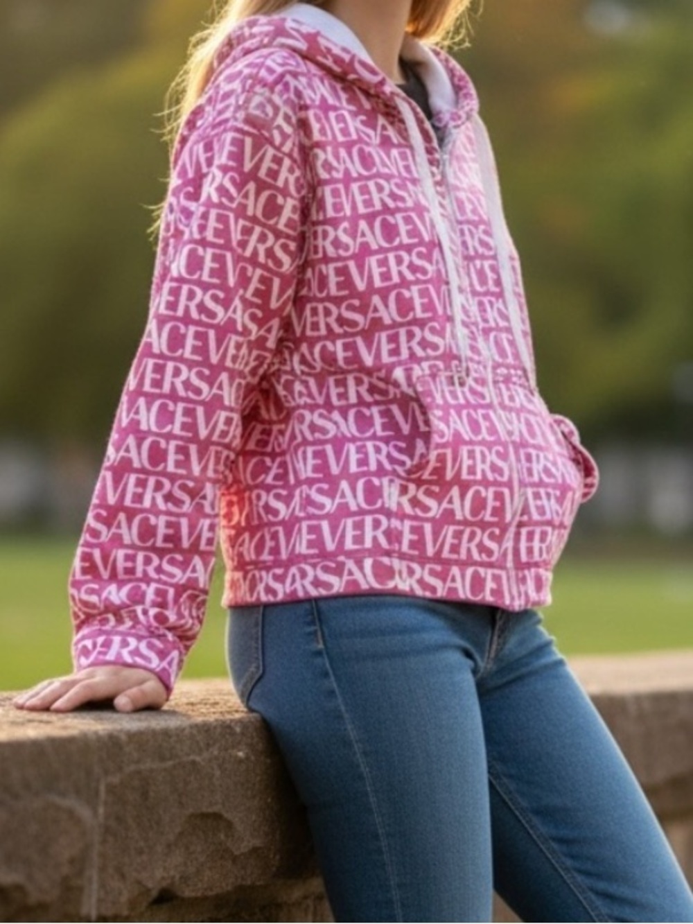 Versace Pink Women’s Jacket - Picture 3 of 3